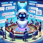 AI powered chatbots on online casino customer service.