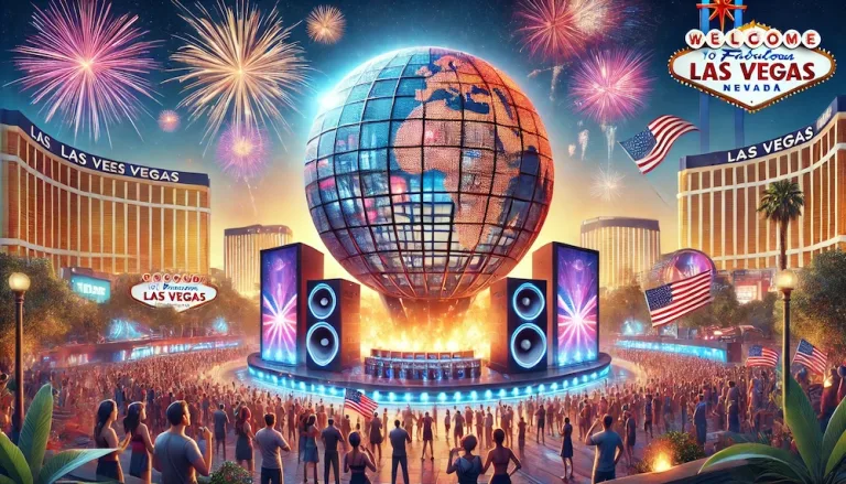 Las Vegas Sphere venue preparing for a July 4 celebration