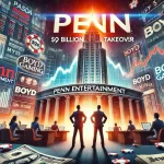 Penn Entertainment shares surging on the $9 billion Boyd Gaming takeover