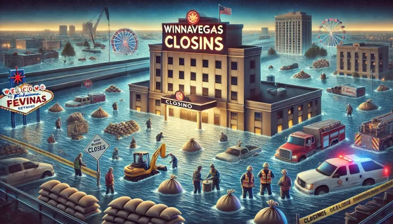 WinnaVegas Casino closing due to surging floodwaters in the Midwest