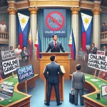 senator pushing for a comprehensive ban on online gambling in the Philippines