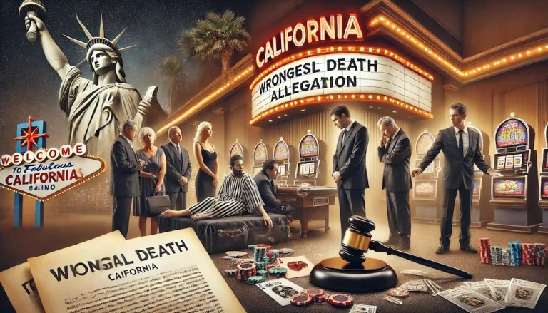 wrongful death allegation at a California casino