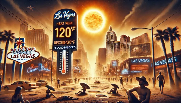 Las Vegas shattering the heat record