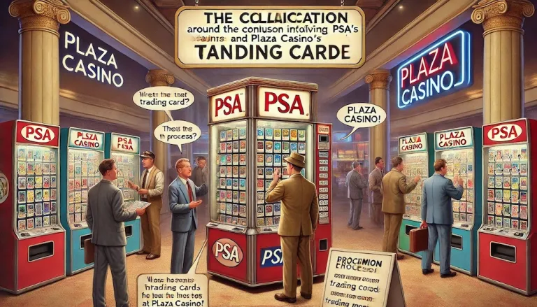 PSA and Plaza Casino's trading card vending machine