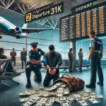 former casino guard being caught at an airport